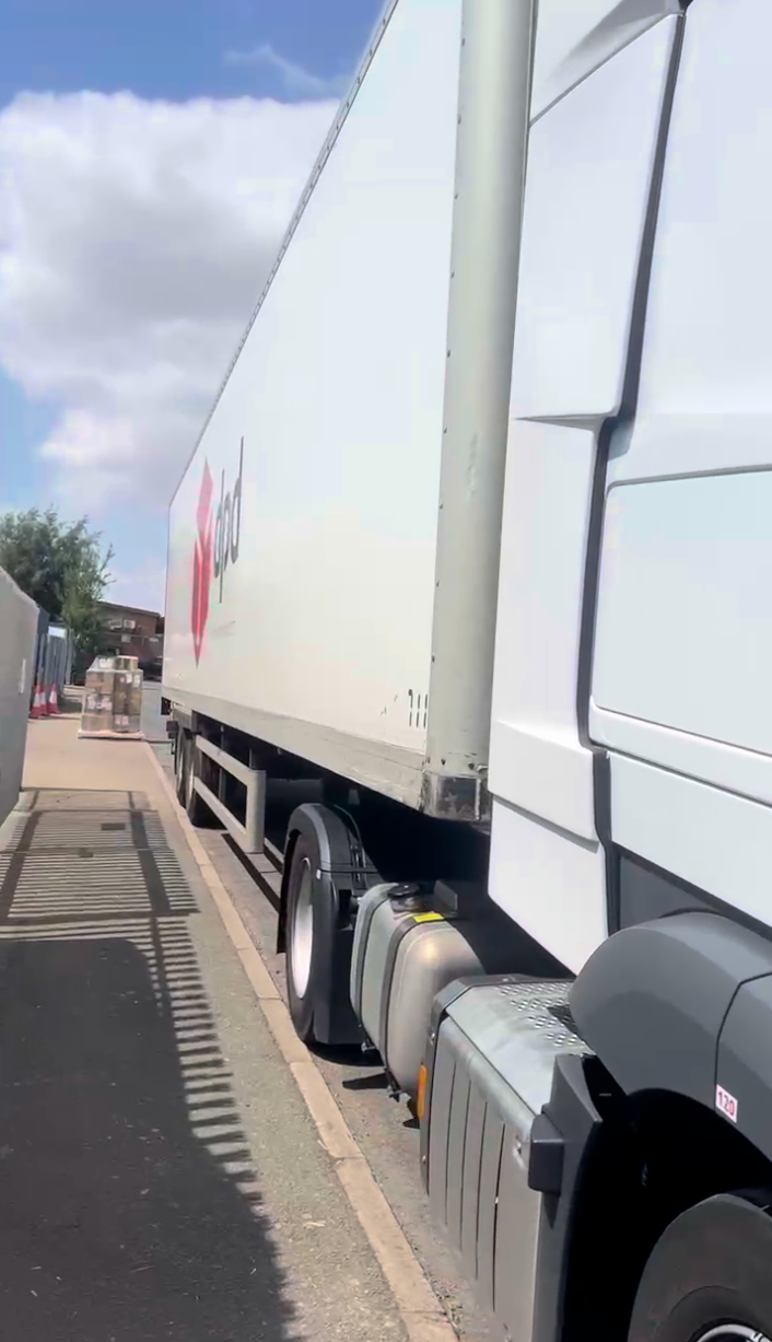 DPD HGV outside a depot