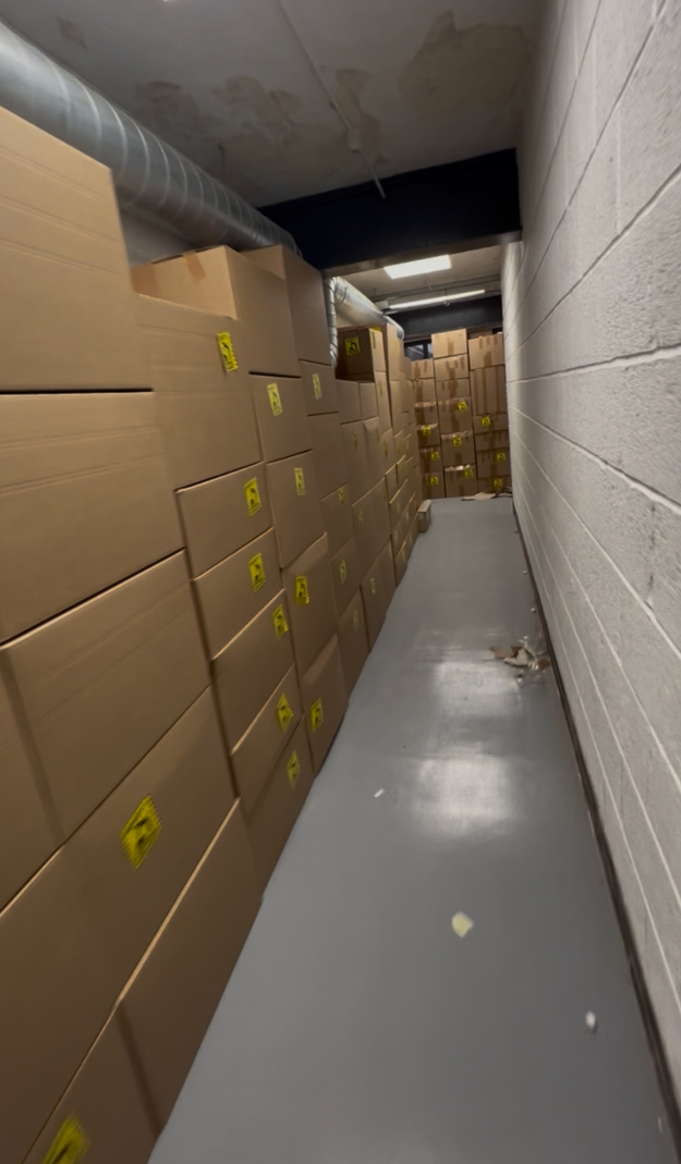 Stock aisle at our first unit