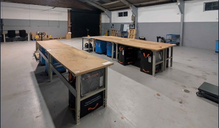 Prep benches in our current facility