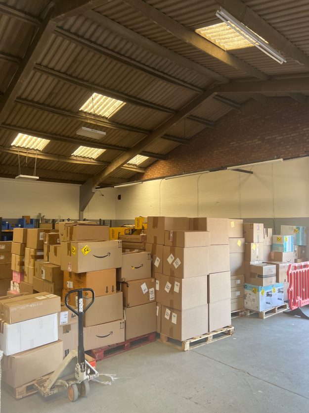 Storage area in our current facility